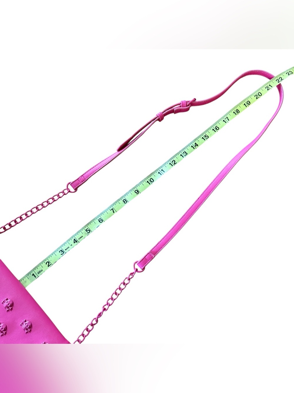 Betsey Johnson XOSYBIL Studded Skull Crossbody Front Flap Matching Chain Strap - Picture 8 of 11